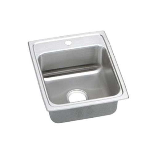 Elkay LRADQ172055 Gourmet 17' Single Basin Drop In Stainless Steel Kitchen Sink