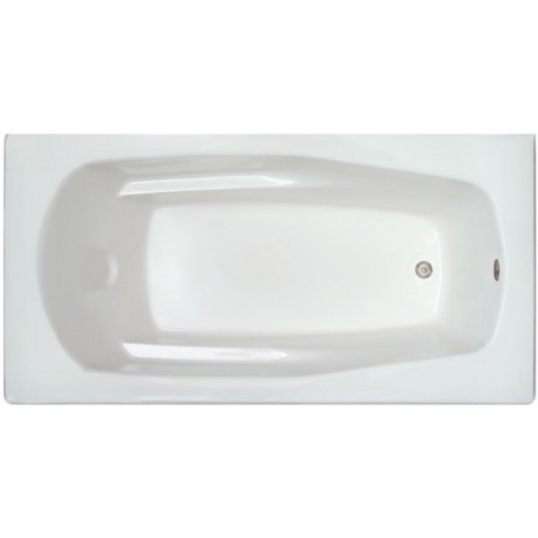 Signature White Acrylic Reversible Bathtub - White