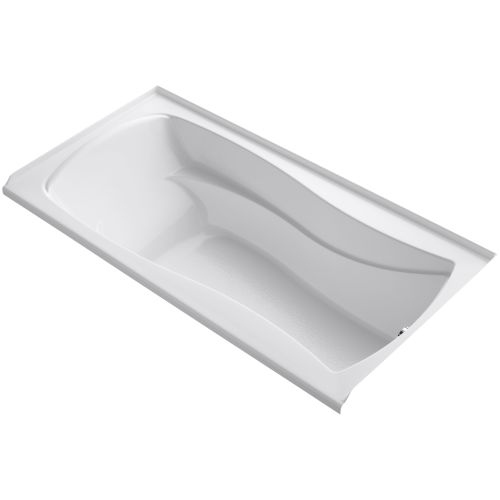 Kohler K-1259-R Mariposa Collection 72' Three Wall Alcove Soaking Bath Tub with Right Hand Drain and Integral Tile Flange