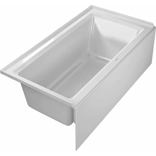 Duravit 700354000000090 Architec 60' Acrylic Soaking Bathtub for Alcove Installations with Front Apron and Left Hand Drain