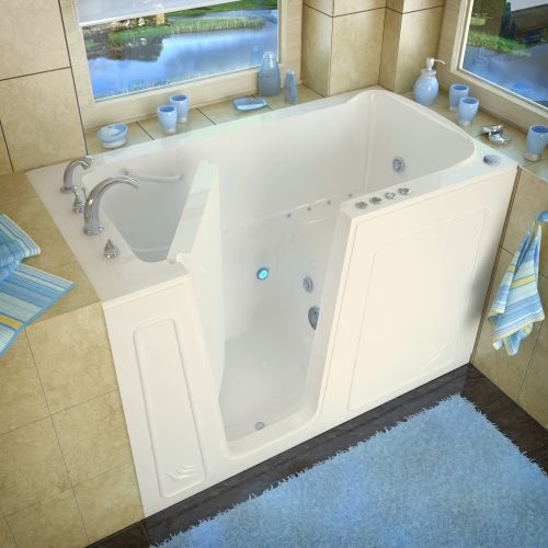 Avano AV3260LD Walk-In Tubs 60' Acrylic Air / Whirlpool Bathtub for Alcove Insta
