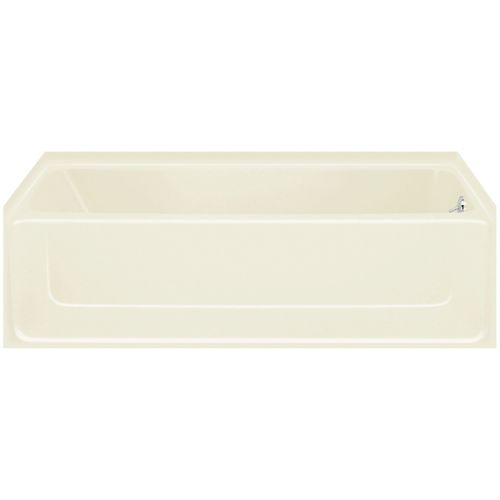 Sterling 61041120 All Pro 60' x 30' Vikrell Soaking Bathtub for Alcove Installations with Right Drain