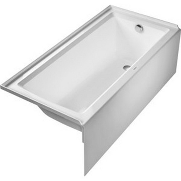 Duravit Architec 66 inch x 22 inch Acrylic Bathtub in White - White
