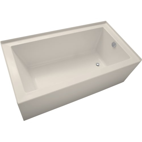 Mirabelle MIRSKS6032R Sitka 60' X 32' Acrylic Soaking Bathtub for Three Wall Alcove Installations with Right Drain