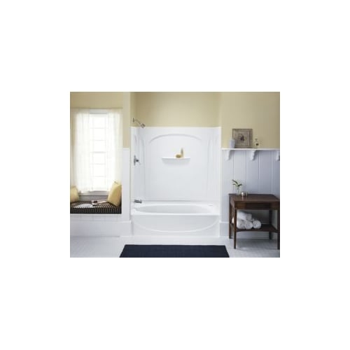 Sterling 71091116 Acclaim 60' x 30' Bath with Age in Place Backers - Left-hand Drain - White